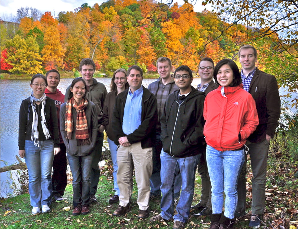 Photo of group by Beebe lake in the Fall